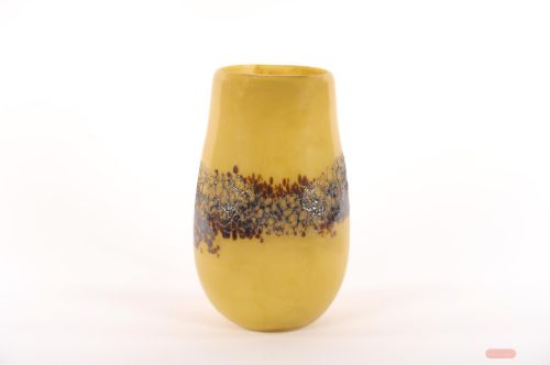 Bild von Glasvase, Excitement - Ø18.6x H30.4cm, curry