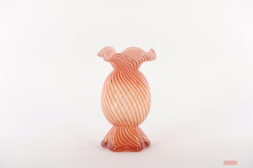 Bild von Glasvase, Sweetie mit Kragen - Ø18x H30cm, red