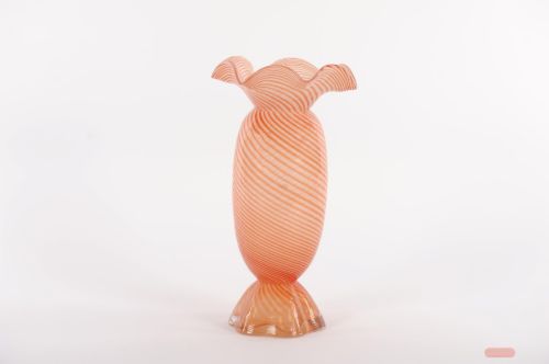 Bild von Glasvase, Sweetie mit Kragen - Ø21x H39cm, red