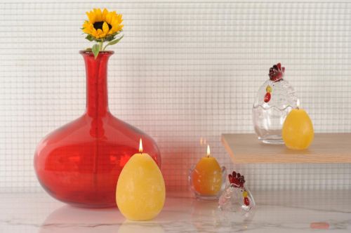 Bild von Deko Glasflasche, Mistica - Ø26.5x H33cm, ruby