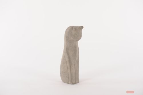 Bild von Katze Figaro - L9.3x 8x H24.5cm, zement