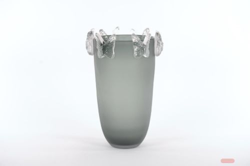 Bild von Glasschale, Mariposa - Ø24x H38cm, anthracite