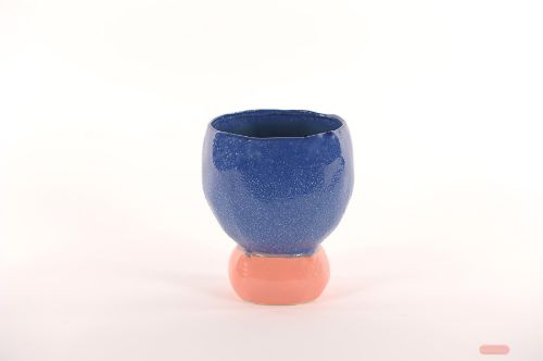 Bild von Blumentopf, Joyful Ø18x H21.5cm, pink/blue