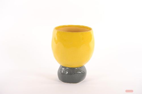 Bild von Blumentopf, Joyful Ø20x H25cm, back/yellow