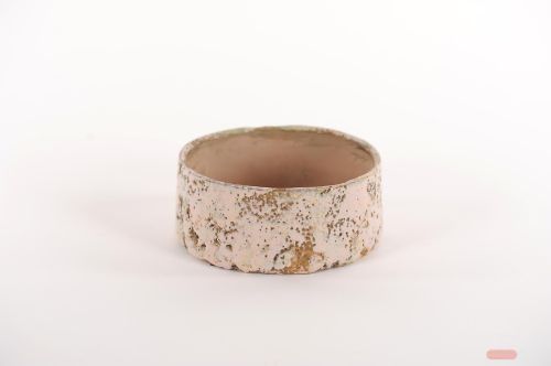 Bild von Blumenschale, Grooved Ø19x H8cm, pink/taupe