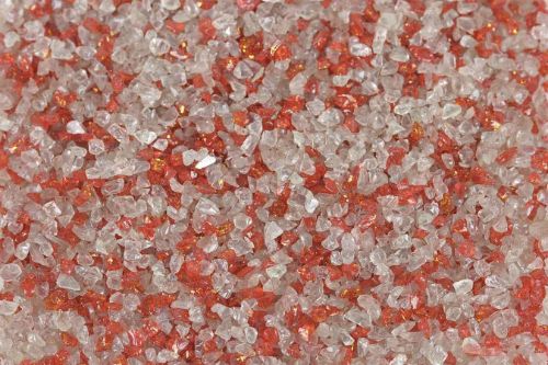 Bild von Glas Körner, 550gr, fired/ amber