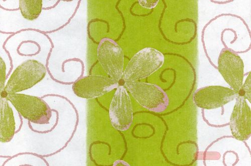 Bild von Blm-Papier,  75cm - Clematis, lindengrün