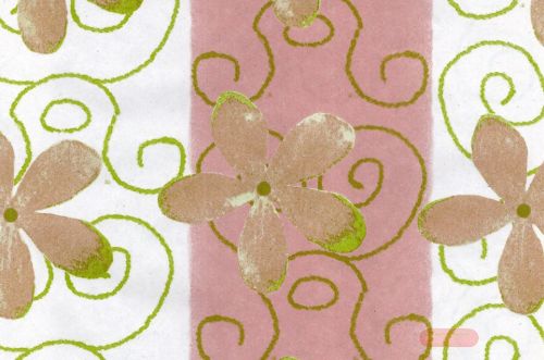 Bild von Blm-Papier,  50cm - Clematis, rosenholz - lindgrün