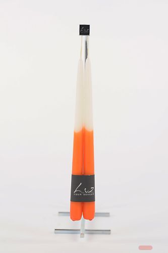 Bild von Tauchkerze Duo 30cm x 22mm - 1 Paar, orange