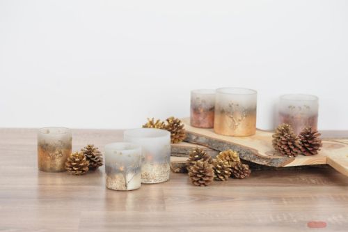 Bild von Windlicht, Votiv Outglow - Ø8x H9cm, creme