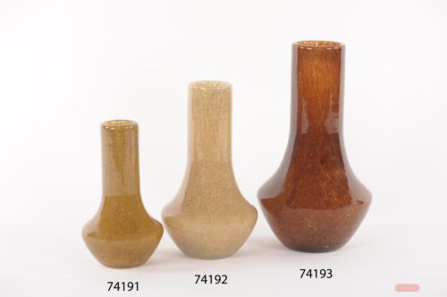 Bild von Glasvase, Fiool Ø11.9x H20.8cm, olive grey