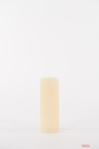 Bild von Rustic Zylinderkerze, 25cm x Ø90mm, asper weiss