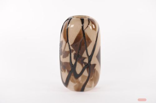 Bild von Glasvase, Kobicha L17x 12x H33cm, braun