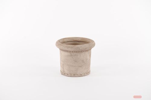 Bild von Blumentopf, Terrazza Keramik Ø16.5x H14cm, h'braun