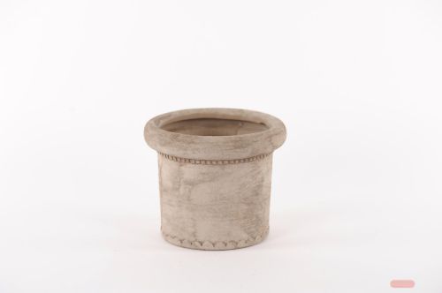 Bild von Blumentopf, Terrazza Keramik Ø20x H16.5cm, h'braun