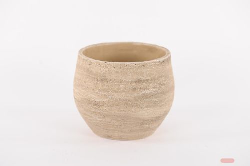 Bild von Blumentopf, Sandshift Zement Ø18x H15cm, braun