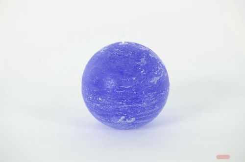 Bild von Rustic Kugelkerze, Ø100mm, cobalt