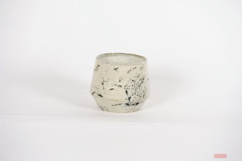 Bild von Blumentopf, Grooved Ø14x H11.5cm, grey/black