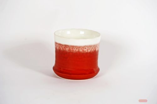 Bild von Blumentopf, Ombre- Keramik Ø16.5x H14.5cm, venetian-rot