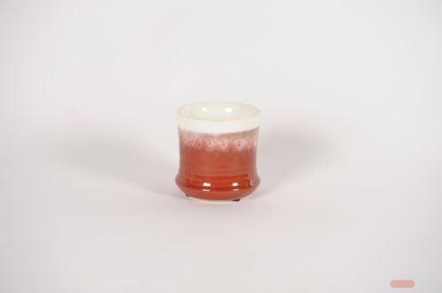 Bild von Blumentopf, Ombre- Keramik Ø10x H10cm, venetian-rot