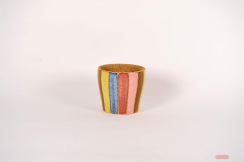 Bild von Blumentopf, Striped sweetness Ø13.5x H13cm, bunt
