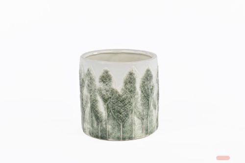 Bild von Blumentopf, Waldreich Keramik Ø14x H13.5cm, grün