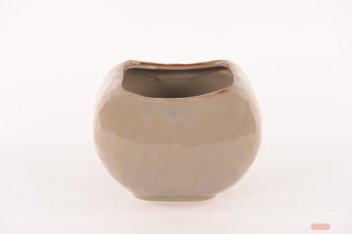 Bild von Blumentopf, Cuadrado Keramik Ø23.3.x H19.7cm, h'grau