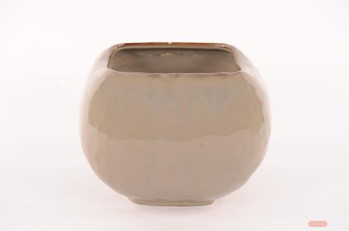 Bild von Blumentopf, Cuadrado Keramik Ø27.x H19.7cm, h'grau