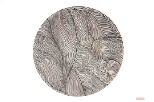 Bild von Tisch-Set, Wavesong Ø38cm rund, black