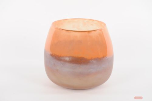 Bild von Glasvase, Tangerine Ø22.2x H19cm, sunset