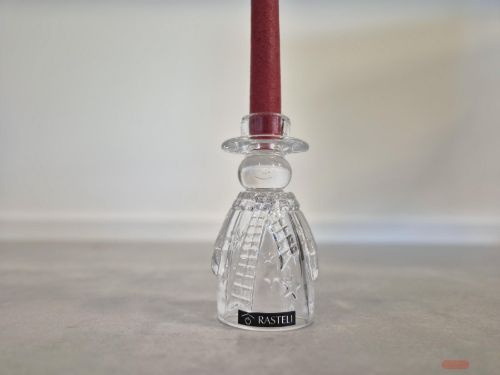 Bild von Kerzenständer, Frosty L7.1x 6.5x H13.5cm, glas