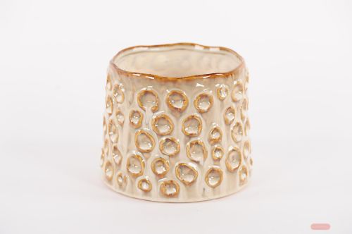 Bild von Blumentopf, Tentacle Keramik Ø19.9x H16cm, alabaster