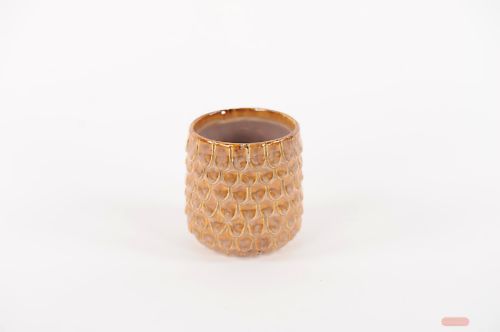 Bild von Blumentopf, Pinecone Keramik Ø10.5x H10.7cm, braun