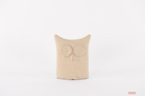 Bild von Eule, Sabina - Zement L11.8x 5.3x H14.8cm, creme