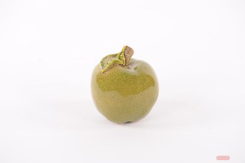 Bild von Deko Apfel, Keramik Ø8.3x 9cm, grün