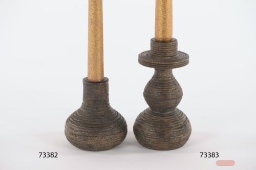 Bild von Kerzenständer, Brownwood Ø8x H14.5cm, braun