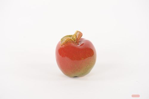 Bild von Deko Apfel, Keramik Ø8.3x 9cm, rot