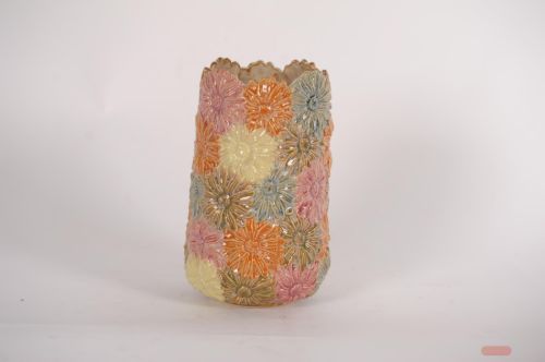 Bild von BlumenVase, Allegretta Keramik Ø16.5x H27.5cm, bunt