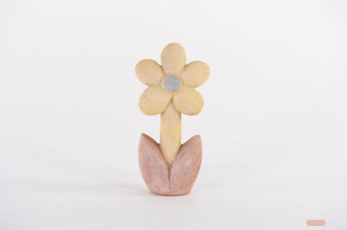 Bild von Flowertime, Keramik- L12.5x 7x H25.5cm, yellow