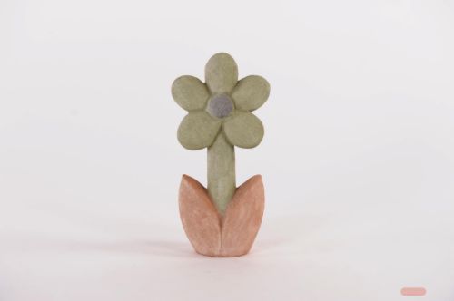 Bild von Flowertime, Keramik- L12.5x 7x H25.5cm, green