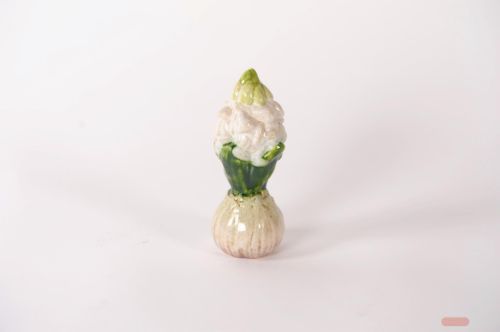 Bild von Hyacinth - Keramik- Ø5.9x H15.7cm, white-grün
