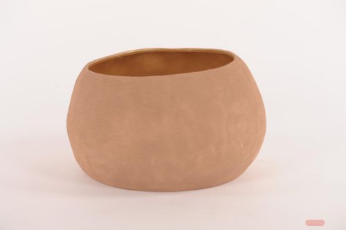 Bild von Blumentopf, Rustic beauty Ø34x H20cm, soft rust