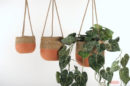 Bild von Rundkorb, Sweetgrass Set/3 - Ø20x H21/70cm, orange