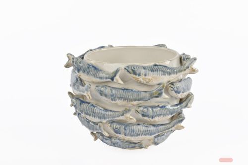 Bild von BlumenVase, Ocean Keramik Ø23x H18cm, blau