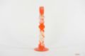 Bild von Kerzenständer, Colortwist - Ø11.5x H34cm, orange/weiss