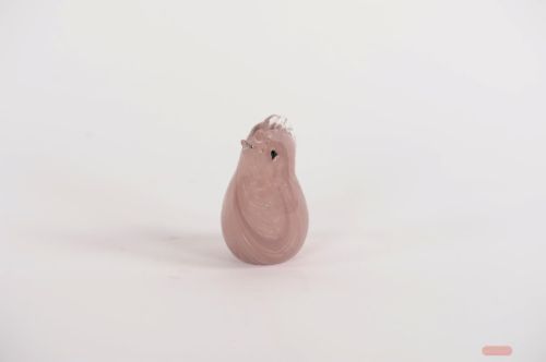 Bild von Huhn Gallito, Glas - L9.5x 7.5x H12cm, soft pink