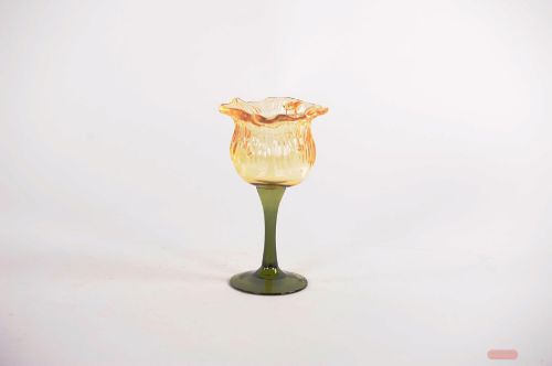 Bild von Teelichthalter, Floral light - Ø10x H17.5cm, gelb