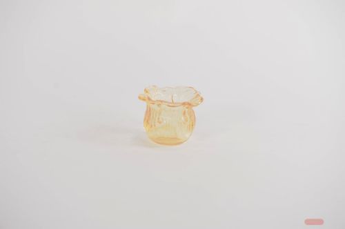 Bild von Teelichthalter, Floral light - Ø10.5x H7.5cm, gelb