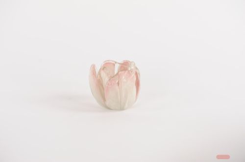 Bild von Teelichthalter, Tulipe - Ø11x H8.5cm, pink