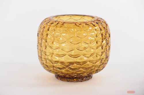 Bild von Glasvase, Retro flor Ø30x H26cm, pineapple